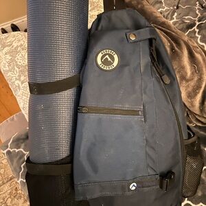 Blue Yoga Mat Bag